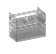 Skrinka pod umývadlo Devo Viva 2.0 biela 84 x 66 x 44 cm VV2-SU2S84x66-F104