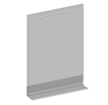 Zrkadlo do kúpeľne Devo Viva 2.0 s poličkou 60 x 80 cm dub/čierna VV2-LUPL60-P29