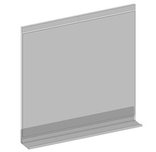 Zrkadlo do kúpeľne Devo Viva 2.0 s poličkou 85 x 85 cm dub/čierna VV2-LUPL85-P29