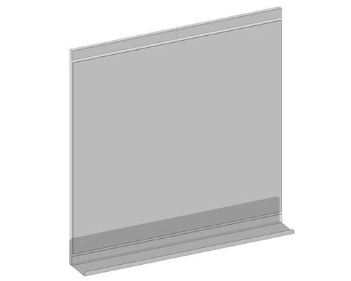 Nástenný držiak s priehľadným panelom