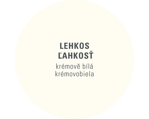 Lehkos Lahkost, krémovobiela