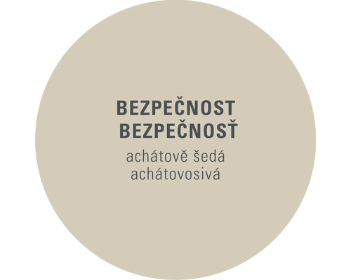 Bezpečnostné upozornenie achátovo sivá