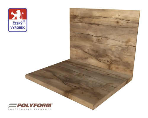 Kuchynská pracovná doska s dreveným vzhľadom