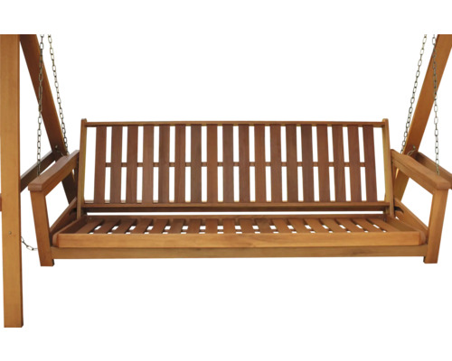 Drevená hojdačka s reťazovým závesom