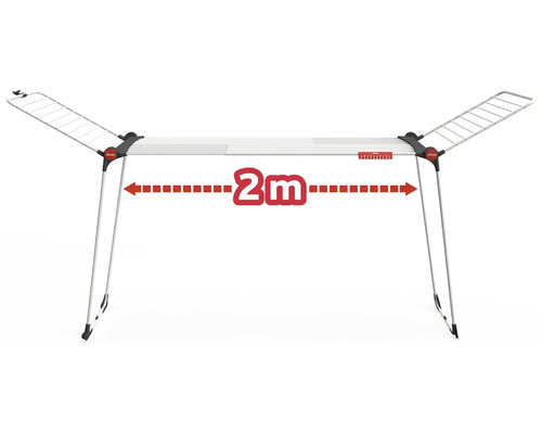 Sušiak na bielizeň s dĺžkou dva metre