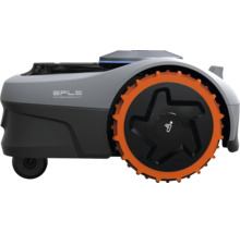 Bočný pohľad na robotickú kosačku
