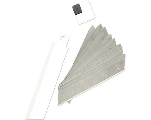 Niekoľko lichobežníkových nožov s odlamovačom segmentov