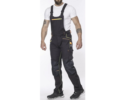 Pracovné nohavice s náprsenkou s vreckami a nastaviteľnými popruhmi