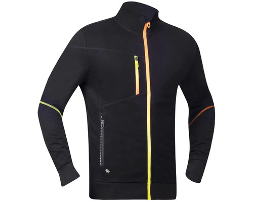 Čierna fleecová bunda na zips