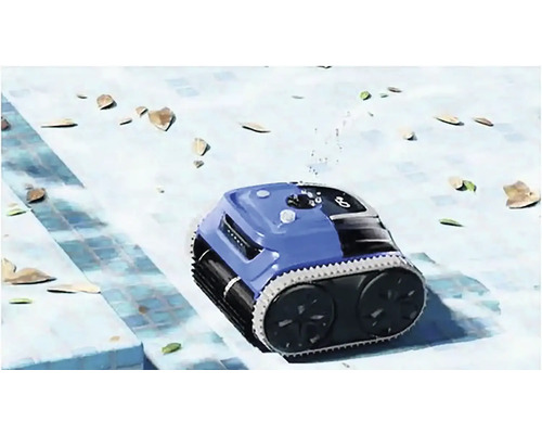 Robot na čistenie bazéna v prevádzke v bazéne