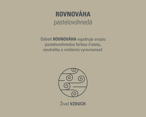 Symbol pre farbu Rovnováha pastelovohnedá