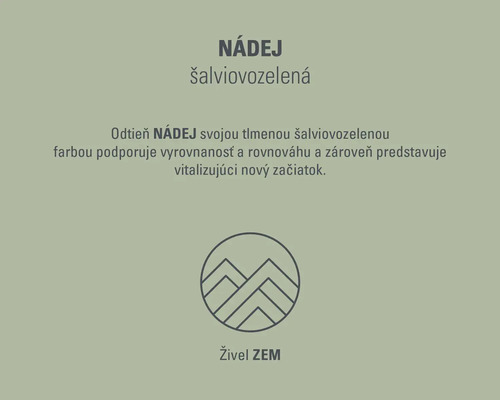 Symbol pre farbu šalviovo zelená NÁDEJ