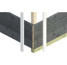 Drevený záhradný domček Skan Holz Breda 2 bridlicovo sivý 380x380 cm