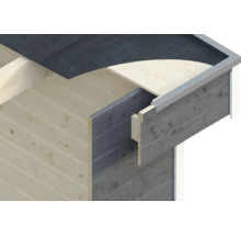 Drevený záhradný domček Skan Holz Breda 2 bridlicovo sivý 380x380 cm