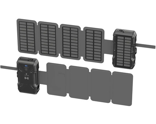 Skladací solárny panel na nabíjanie elektronických zariadení