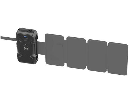 Prenosný solárny modul s piatimi panelmi a nabíjačkou