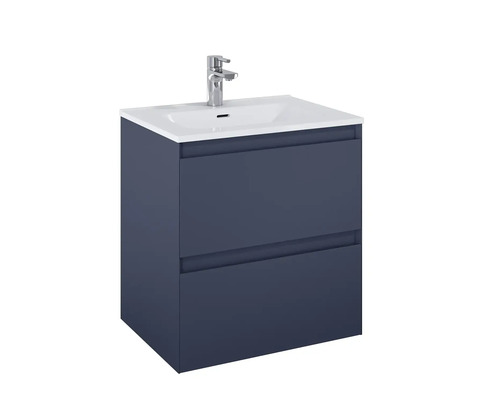 Skrinka pod umývadlo s dvomi zásuvkami a umývadlom na dosku.