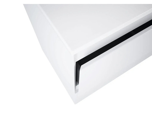 Biela kúpeľňová skrinka so zásuvkou