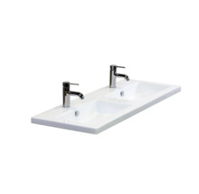 Dvojité umývadlo s dvomi batériami do kúpeľne