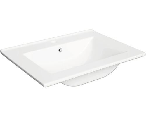 Biele keramické umývadlo do kúpeľne