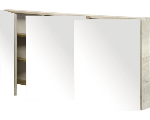 Zrkadlová skrinka s tromi dvierkami do kúpeľne