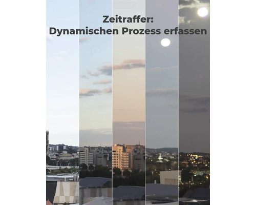 Časozberný záznam mesta od dňa do noci