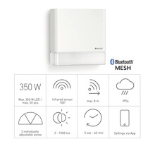 Senzor Steinel s detailmi o produkte a funkciou Bluetooth Mesh