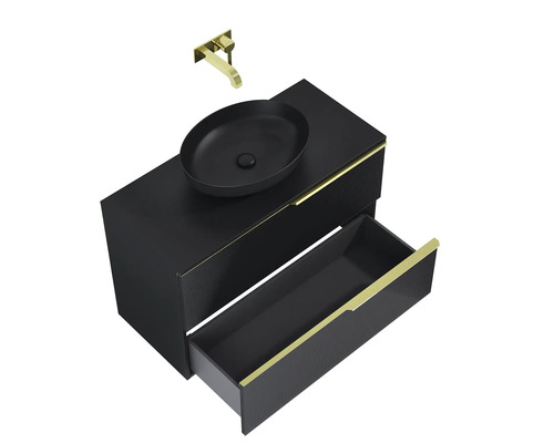 Skrinka pod umývadlo so zásuvkou, umývadlom na dosku a vodovodnou batériou