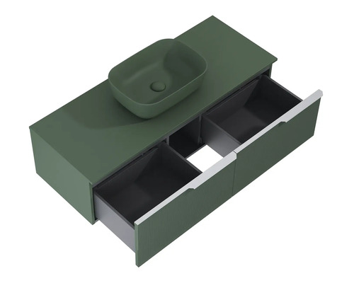 Skrinka pod umývadlo s umývadlom na dosku a zásuvkami