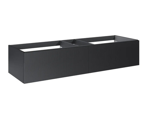 Skrinka pod umývadlo v antracitovej farbe s dvomi dvierkami