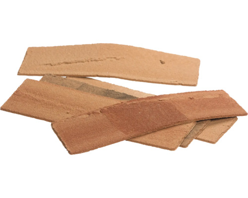 Niekoľko komínových klinkerových dosiek z hliny