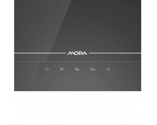 Logo Mora na digestore so symbolmi ovládacieho panela