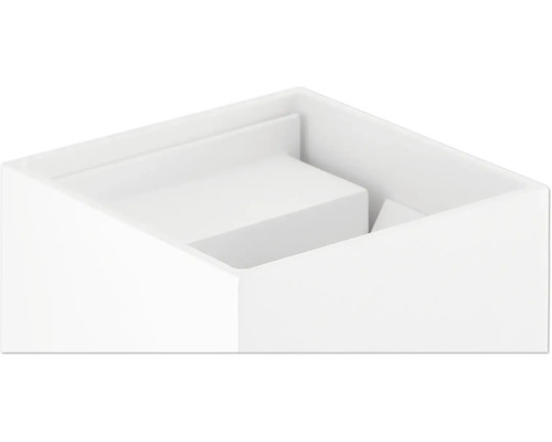 Biela úložná krabica s priehradkami