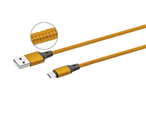 Kábel USB-C na konektor USB-A s opleteným plášťom kábla