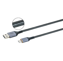 Kábel USB-C na kábel USB-A s opleteným káblom