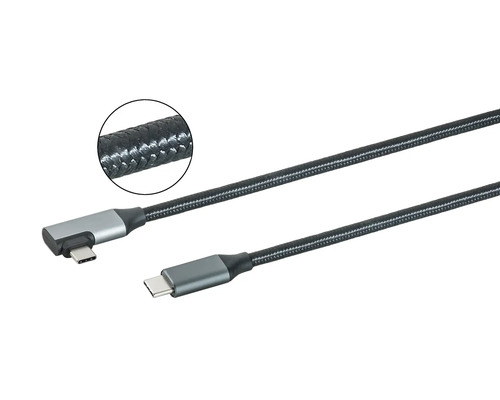Pletený kábel USB-C s dvoma konektormi