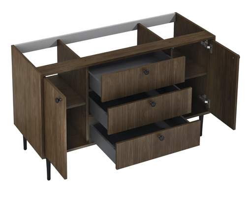 Skrinka pod umývadlo so zásuvkami a dvierkami do kúpeľne