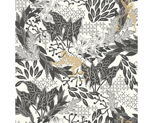 Tapeta so vzorom listov a opíc