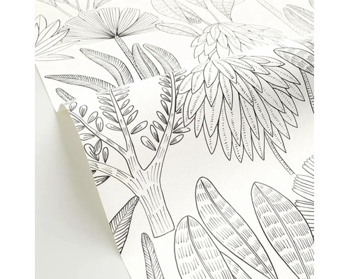 Tapeta s motívom džungle stromov a listov