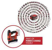 Elektrická sponkovačka Einhell a zobrazenie všetkých zariadení rady Power X-Change