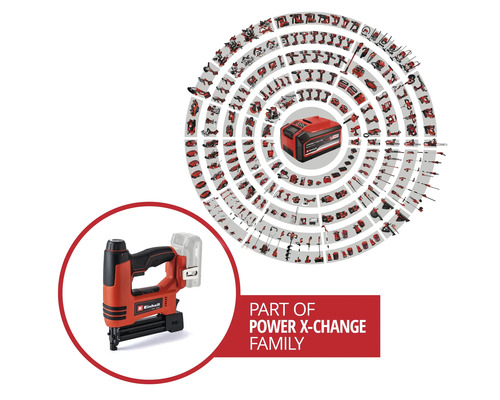 Elektrická sponkovačka Einhell a zobrazenie všetkých zariadení rady Power X-Change
