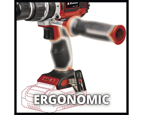 Detailný pohľad na akumulátorový skrutkovač Einhell s ergonomickou prídavnou rukoväťou.