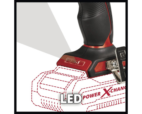 Detail akumulátorového vŕtacieho skrutkovača s LED svetlom