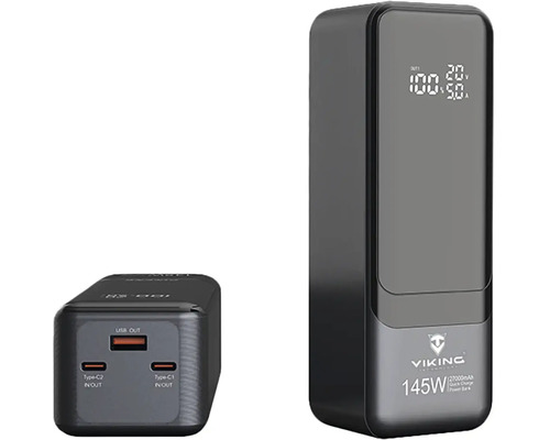 Dve powerbanky s USB portami a digitálnym displejom