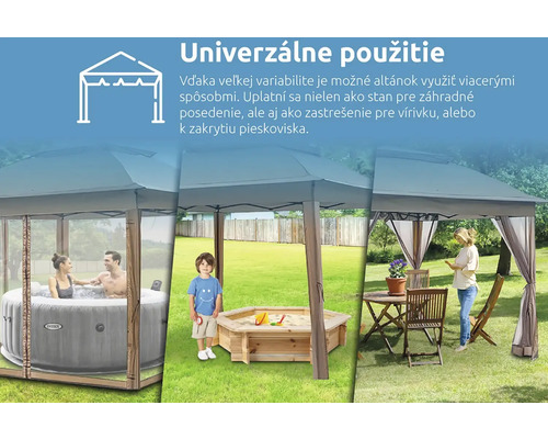 Rôzne možnosti použitia záhradného altánku.