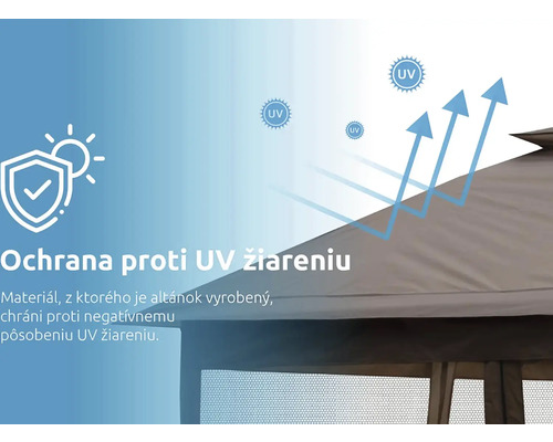 UV ochrana pre materiály altánkov