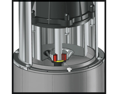 Vnútorný pohľad na čerpadlo s rôznymi komponentmi.