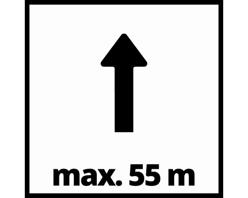 Symbol: Šípka nahor, maximálna vzdialenosť 55 metrov