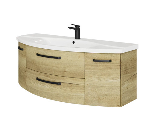 Skrinka pod umývadlo s dvomi zásuvkami, umývadlom a batériou