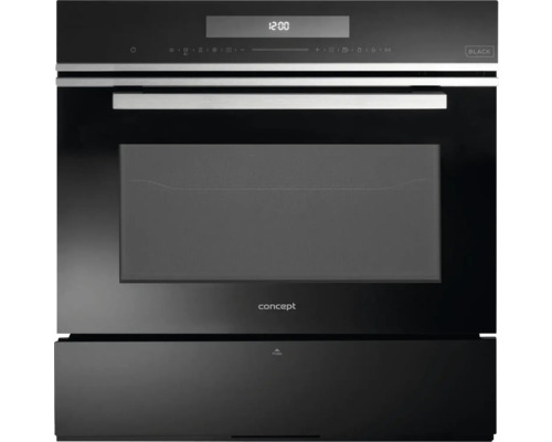 Čierna vstavaná rúra s digitálnym displejom